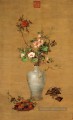 Lang fleurs brillantes à midi ancienne Chine encre Giuseppe Castiglione